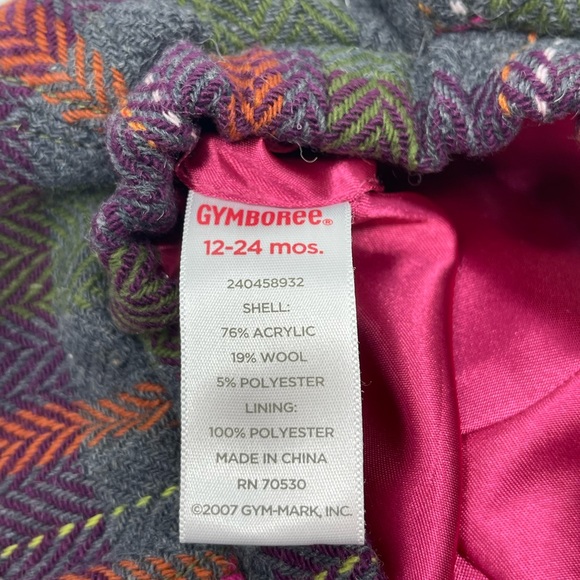 GYMBOREE: Infant Beret/Hat, Plaid, Size 12-24 months. - Picture 4 of 7